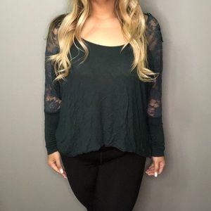 ❌❌ SOLD ❌❌ COTTON ON lace sleeve top